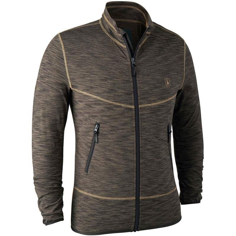 Gilet Norden Insulated Fleece Jacket Brown Melange S Homme Deerhunter Gilet Norden Insulated Fleece Jacket Brown Melange S Homme Deerhunter