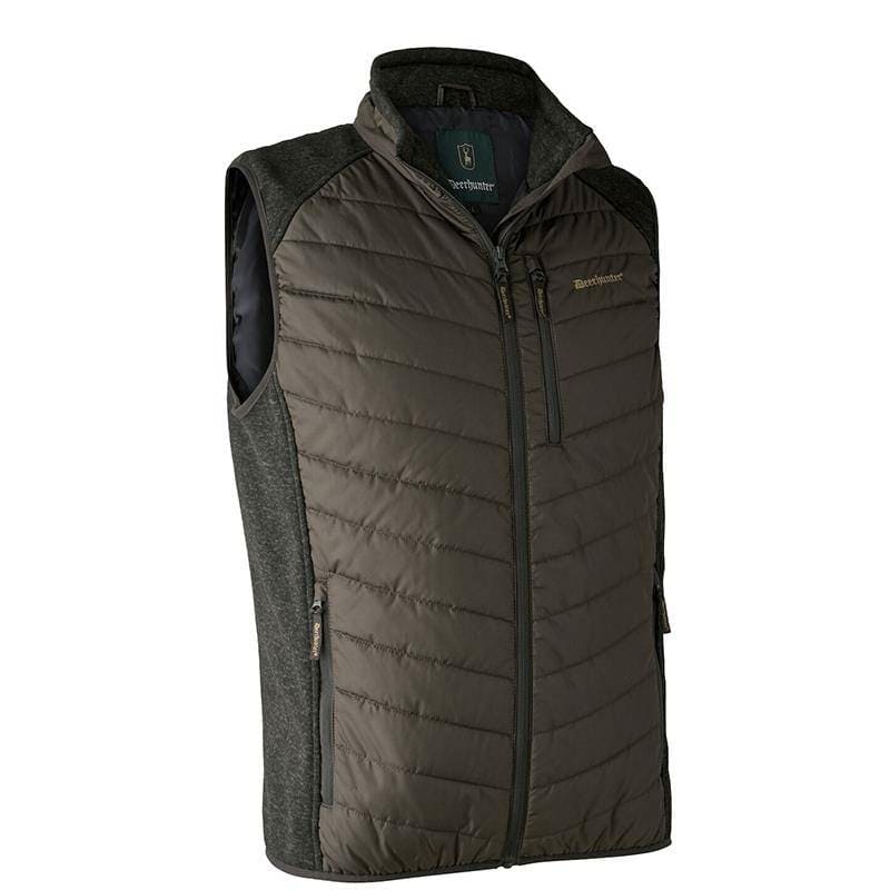 Gilet Sans Manche Homme Deerhunter Moor Padded With Knit Kaki S Gilet Sans Manche Homme Deerhunter Moor Padded With Knit Kaki S